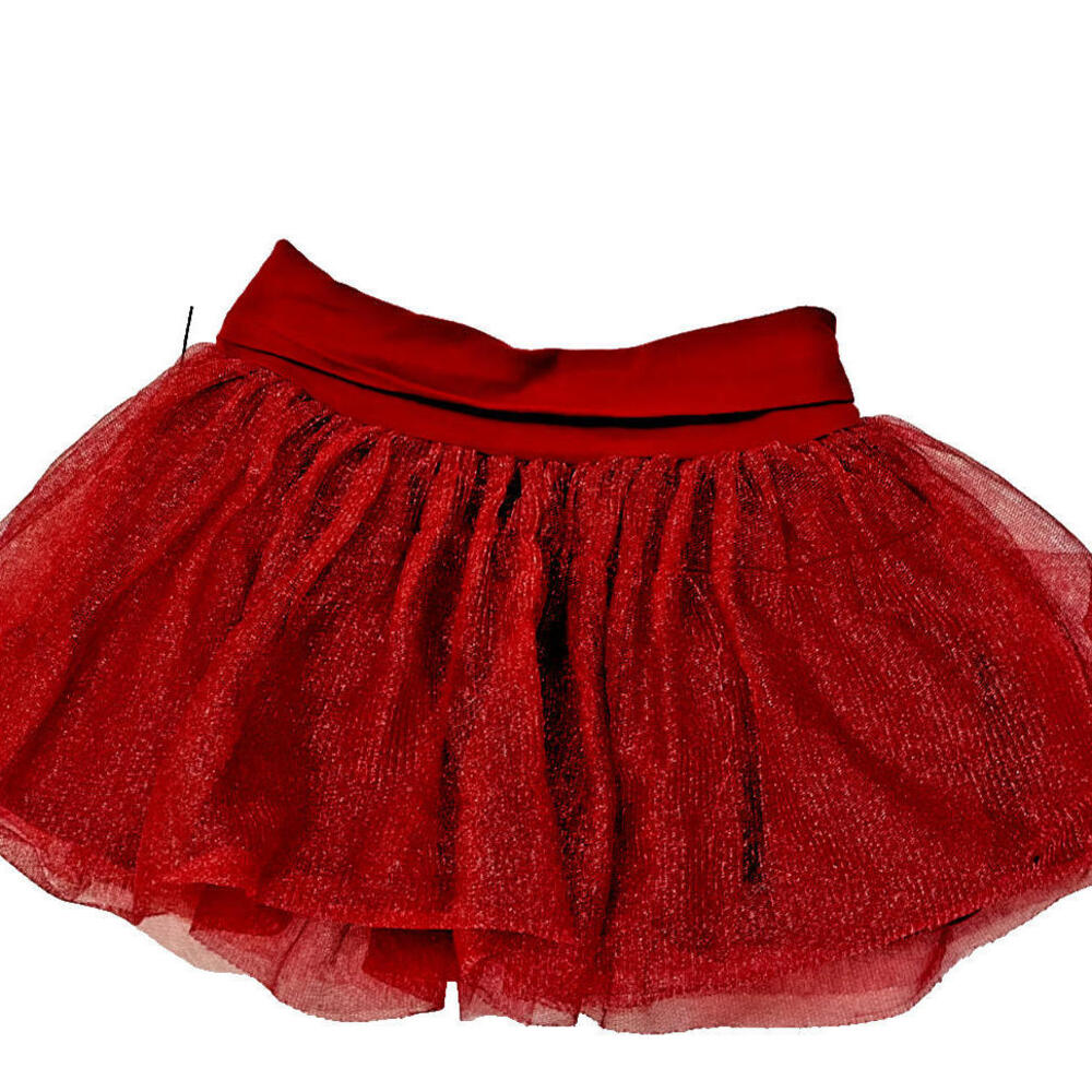 Gymboree Holiday Shop Girls Skirt Red Tulle Tutu Girls Size 6